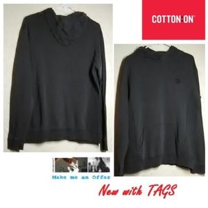 Cottonon NWT Faded Black Men's Pullover